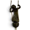 Image 2 : Peter Tereszczuk Austrian Bronze Girl Hanging Bell Push with Cord & Hanger, Early 20th C.