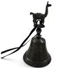 Image 2 : Early 20th C. Liberty & Co. Tudric Pewter Rose Inkstand & Llama-Finial Metal Bell