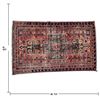 Image 2 : Antique Zanjan Hand-Knotted Wool Persian Rug, Geometric Medallion (6 ft. 1 in. x 3 ft. 9 in.)
