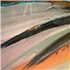 Image 2 : Large Framed Abstract Painting w Signature - Framed Dimensions 50" x 40"