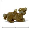 Image 4 : Pair of Chinese-Style Carved Mottled Hardstone Mythical Beast Figures 5x3"