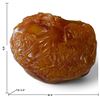 Image 2 : Amber-Tone Resin Figural & Architectural Relief Sculpture (6 x 4 x 3.5 in.)