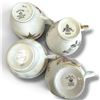 Image 3 : 6 English Bone China Teacup & Saucer Sets, Duchess, Queen Anne & Delphine, Floral Gold Trim Vintage.