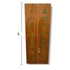 Image 2 : Pair Chinese Carved Wood Calligraphy Panels Green-Gilt Couplets & Seals 12.5 x 61 Inches Each Large