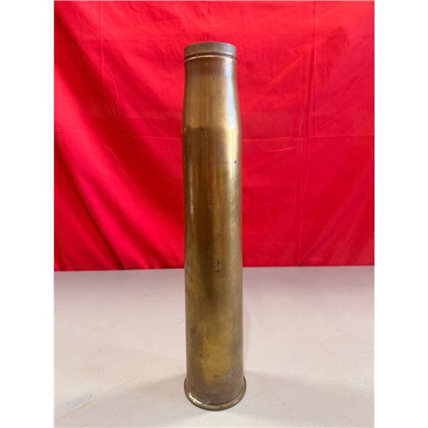 VTG 1943 WWII Canadian 6-Pounder 7 CWT 57mm Anti-Tank Gun Brass Shell Casing