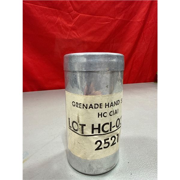 Canadian Military HC C1A1 Training Hand Smoke Grenade w/ Aluminum Canister