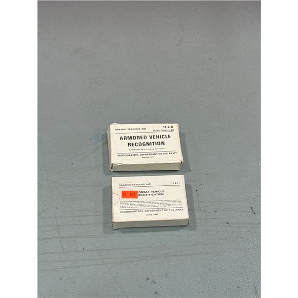VTG 1977 & 1985 U.S. Army Armored & Combat Vehicle Recognition Training Card Sets