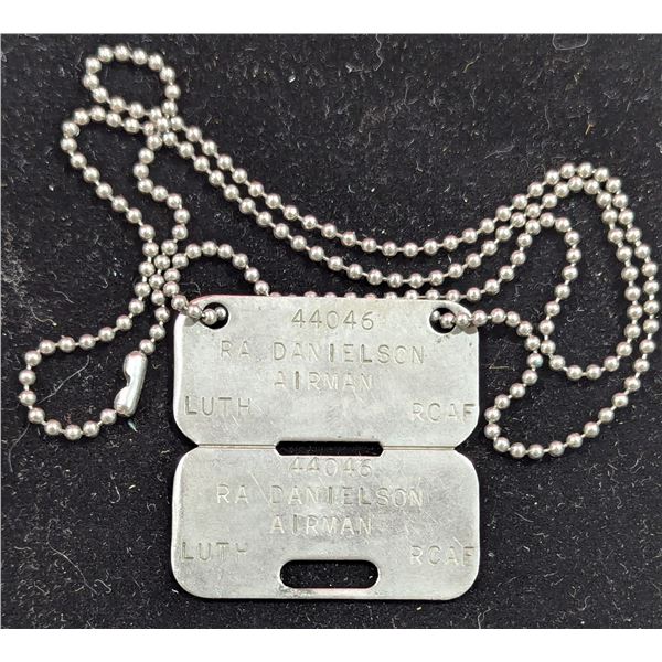 VTG RCAF R.A. Danielson Airman Identification Dog Tags