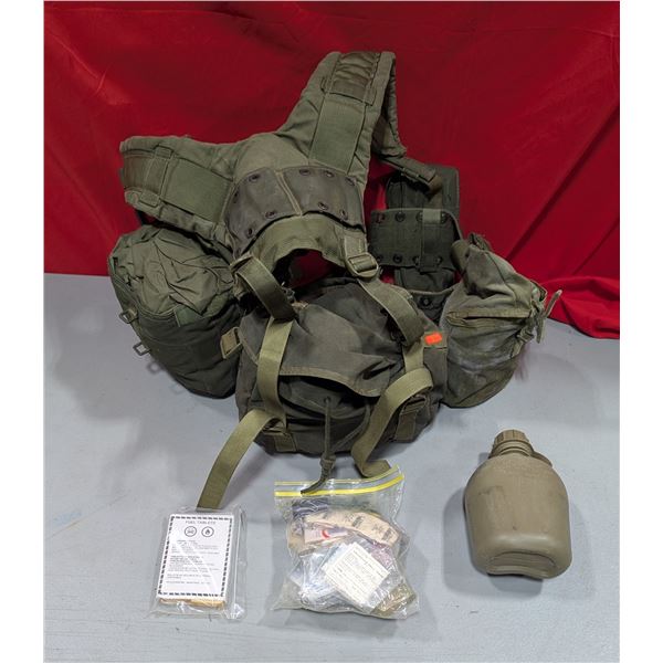 VTG Canadian Forces 1982 Pattern Webbing Gear w/ Canteen & Field Accessories