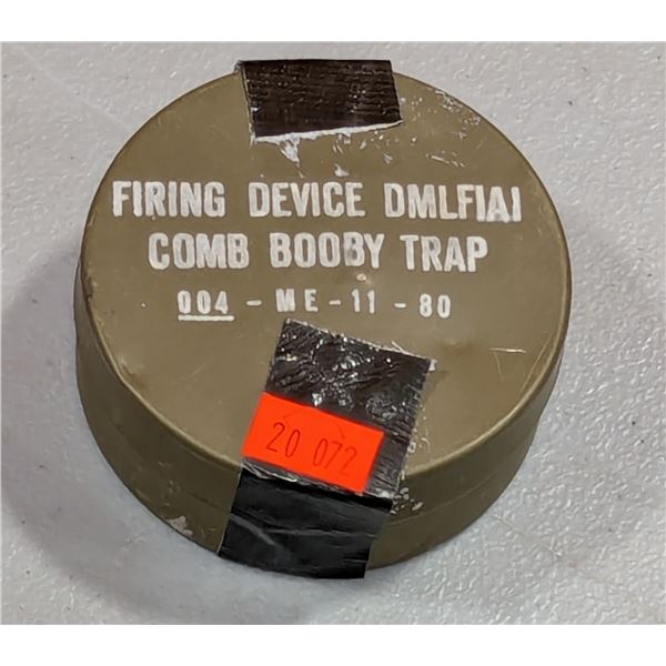 VTG 1980 DMLF1A1 Military Training Booby Trap Firing Device Tin