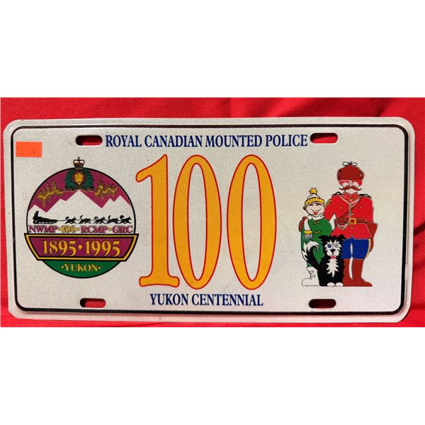 VTG Royal Canadian Mounted Police 100 Year Anniversary License Plate - Yukon