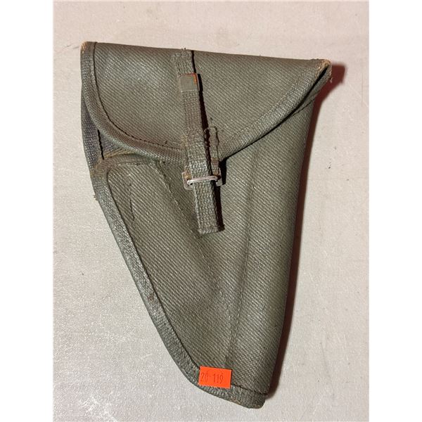 VTG Military Olive Drab Canvas Pistol Flap Holster