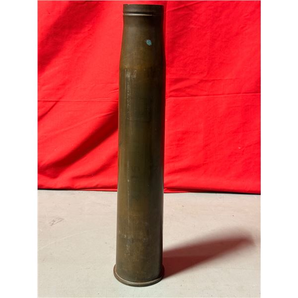 VTG 1943 WWII Canadian 6-Pounder 7 CWT 57mm Anti-Tank Gun Brass Shell Casing