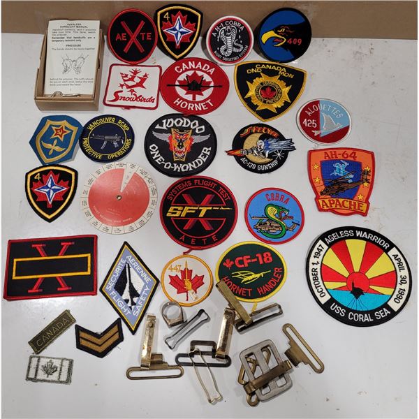 VTG Lot of Assorted Patches w/ Vancouver RCMP, Canada Hornet, Snowbirds & More