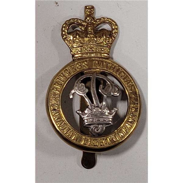 VTG Post-1956 PPCLI Princess Patricia’s Canadian Light Infantry Cap Badge