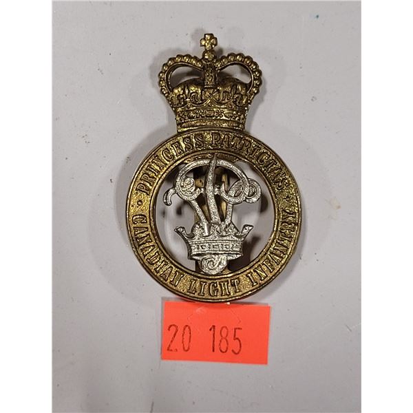 VTG Post-1956 PPCLI Princess Patricia’s Canadian Light Infantry Cap Badge