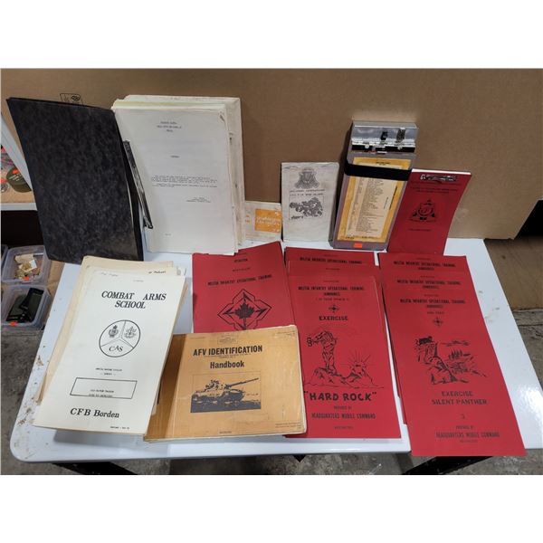 VTG Assorted Lot of Military Training Guides, AFV Identification & More