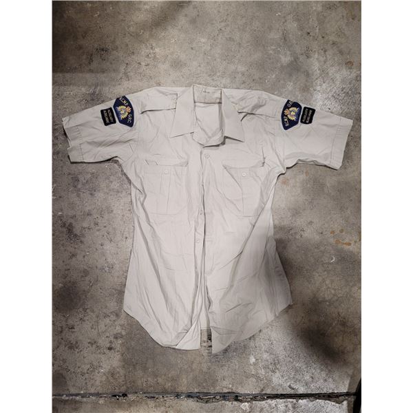 VTG 1987 RCMP GRC Auxiliary Constable Short Sleeve Uniform Shirt
