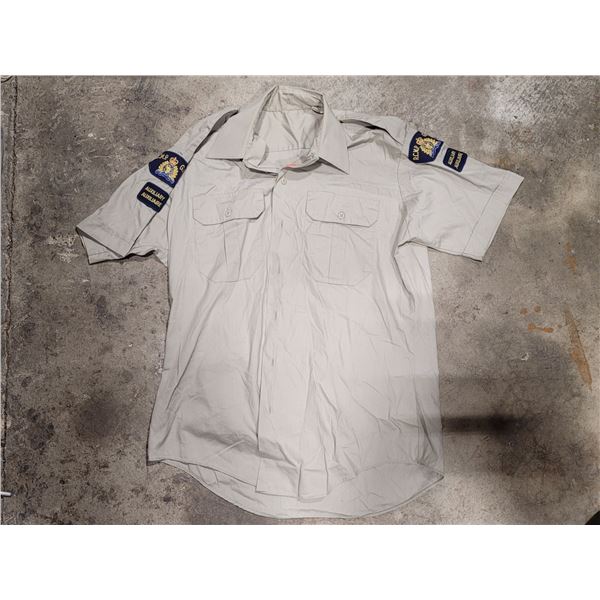 VTG 1988 RCMP GRC Auxiliary Constable Short Sleeve Uniform Shirt