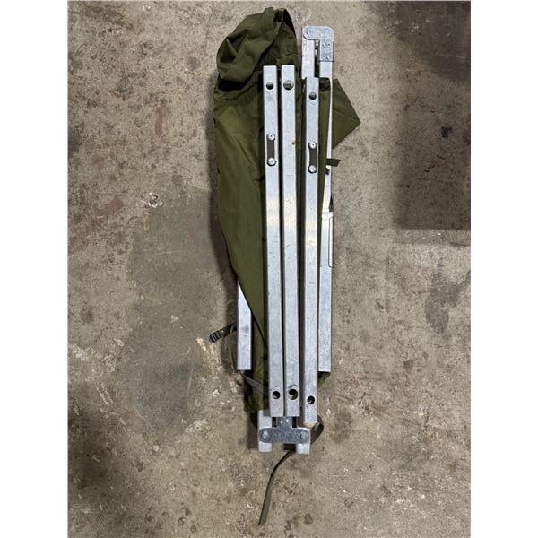 VTG Military Surplus Folding Field Cot Aluminum Frame Bed