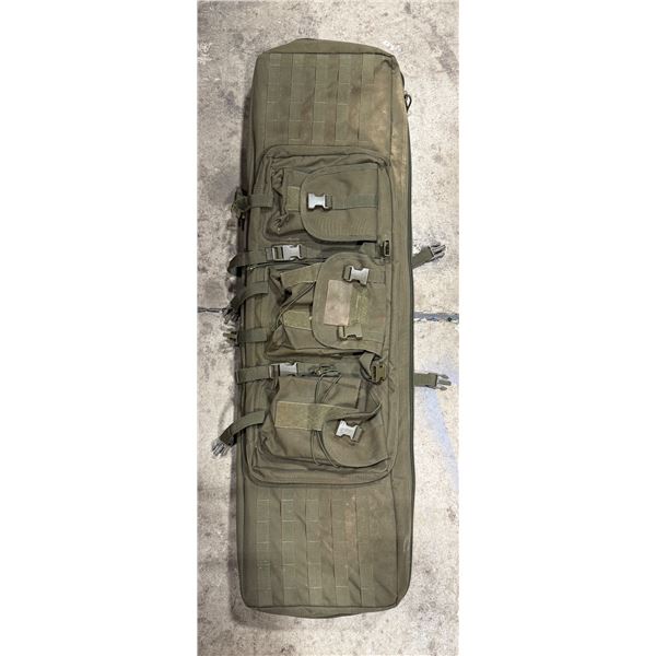 Voodoo Tactical 42" OD Green Padded Double Rifle Case w/ MOLLE Pouches