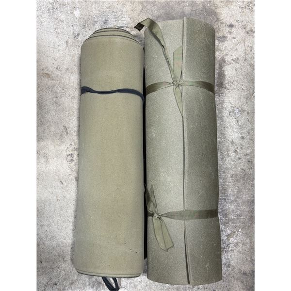 Pair of Military Surplus Closed-Cell Foam Sleeping Pads Camping Mats