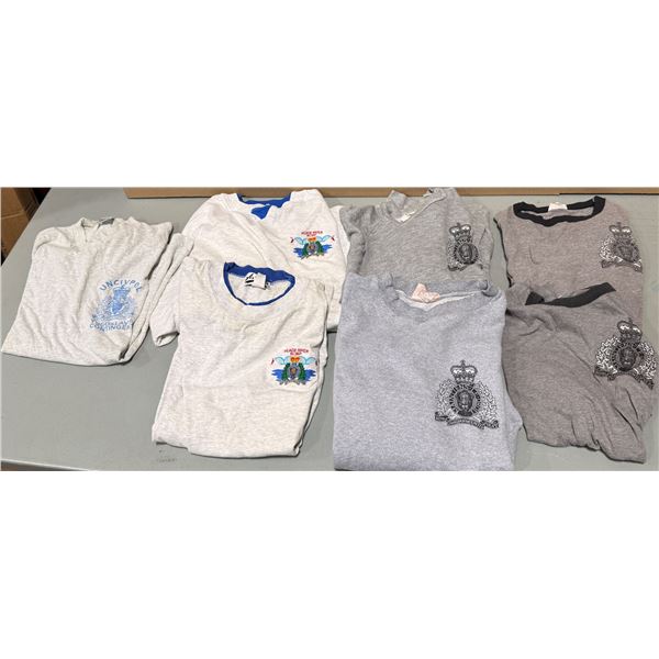 Lot of RCMP Sweaters / Shirts - Sizes Vary