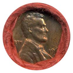 1968D Lincoln Cent RARE Never Opened Original Bank Roll 50 GEMS (COI-5486)