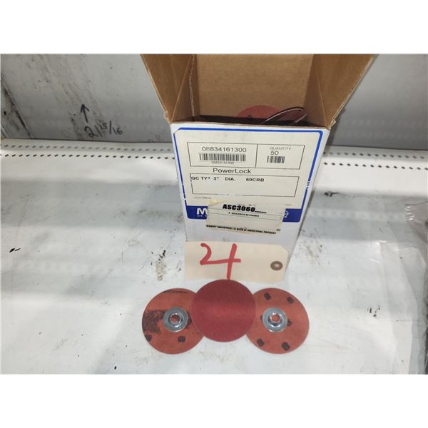 Box(50) of MERIT PowerLock Disc 3" Gr.60