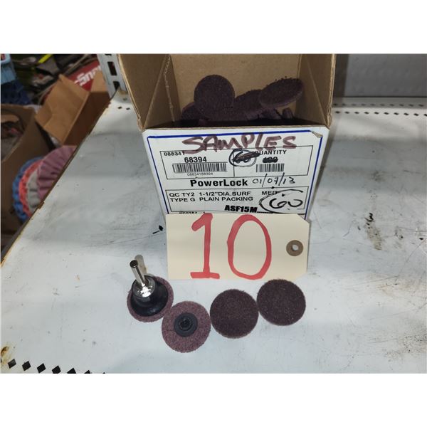 Box(60) of MERIT Quick Change Scotch-Brite Disc 1"1/2 with Mandrel