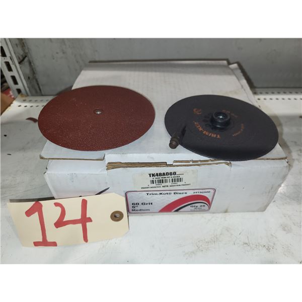 TRIM-Kut Sanding Disc 5" x 1/4"-20 with Mandrel Gr.60