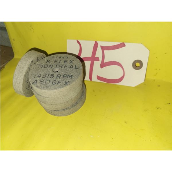 Lot(5) of K-Flex Abrasive Disc 3" x 1/2" x 1/4"