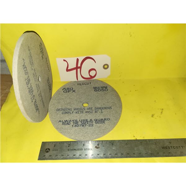 Set(2) of RexCut Abrasive Disc 6" x 1/4" x 1/2"