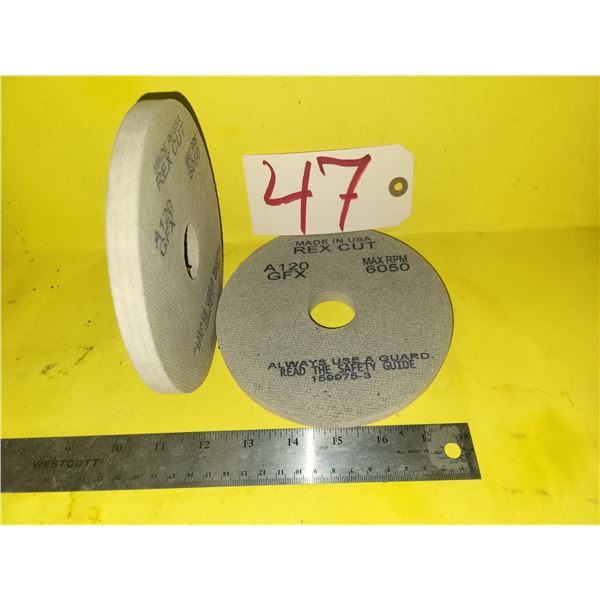 Set(2) of RexCut Abrasive Disc 6" x 1/2" x 1"
