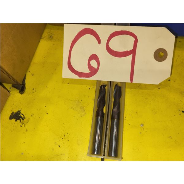 Set(2) of Solid Carbide End Mill 3/8" 2fl.