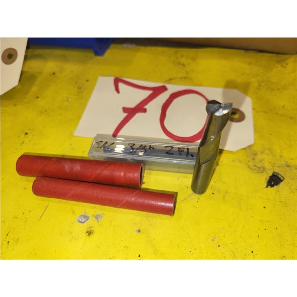 Set(2) of Solid Carbide End Mill 3/8" 2fl.