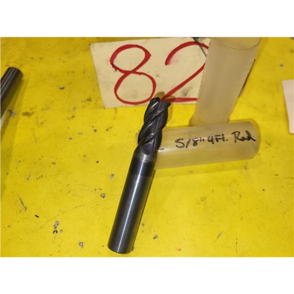 SAFREC Solid Carbide End Mill 5/8" 4fl. Rad. Coolant hole