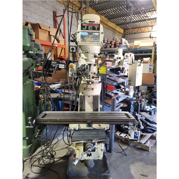 Jet Milling Machine 230v 3ph with Heavy-Duty Dolly Cart 25" x 38,5"
