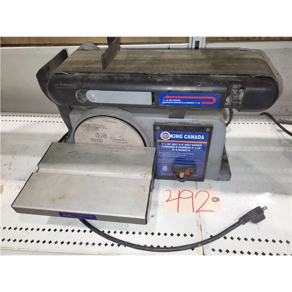 KING Belt Sander & Disc Sander