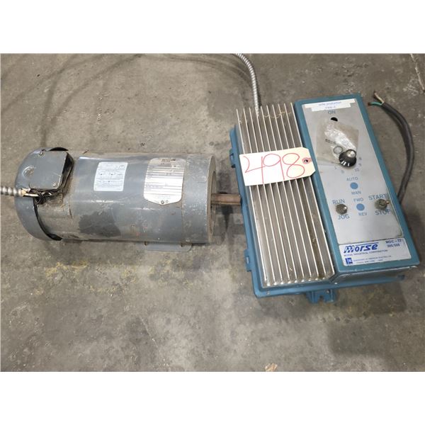 Boston Gear DC Motor 1hp 230v with MORSE Control