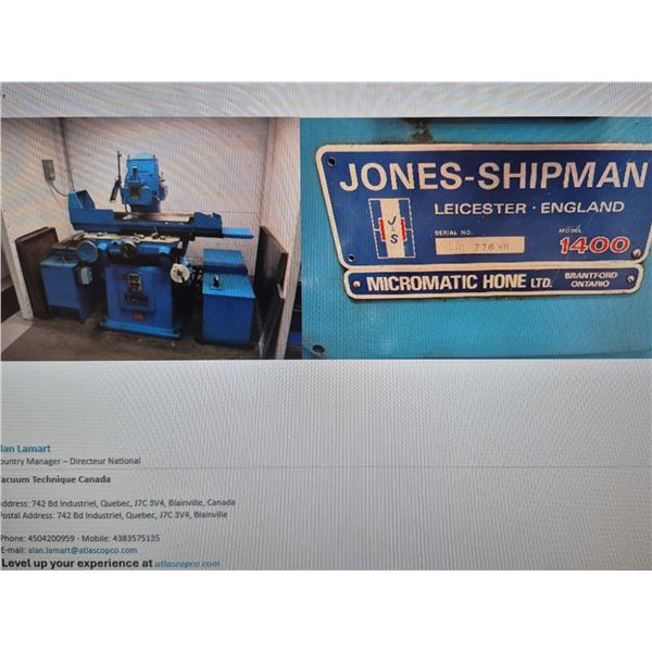 Jones-Shipman Surface Grinder full automatique