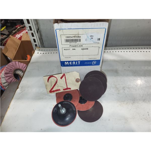 Box(50) of MERIT PowerLock 3" Gr.320 with Mandrel
