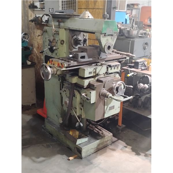 Old Russian Vertical Milling Machine 220v/440v with Transformer