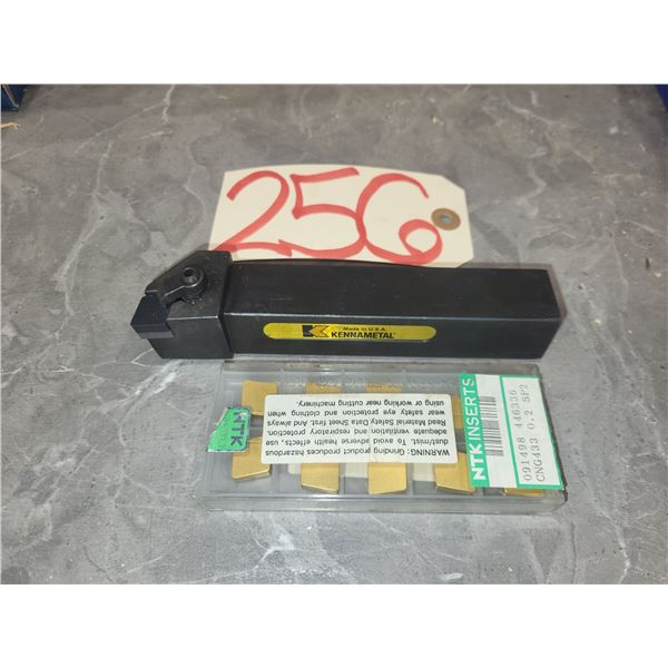 KENNAMETAL Holder MCGNR-164D with NTK Inserts Ceramic CNG-433