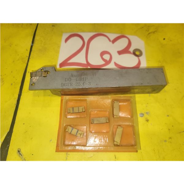 ISCAR Part Off Holder Do-Grip DGTR 25.4-3 with Inserts(5)