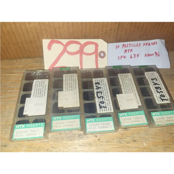 New NTK inserts(50) SPU 634 R.3/16"