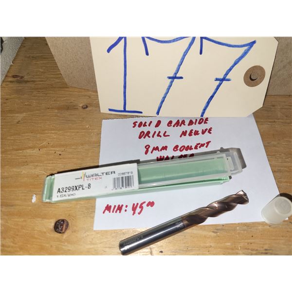 Walter Solid Carbide Drill 8mm coolant through
