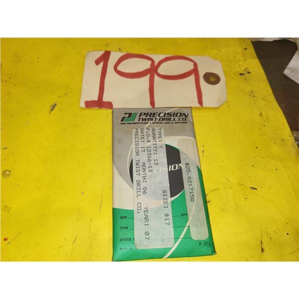Lot(10) of Cobalt Precision Twist Drill #27