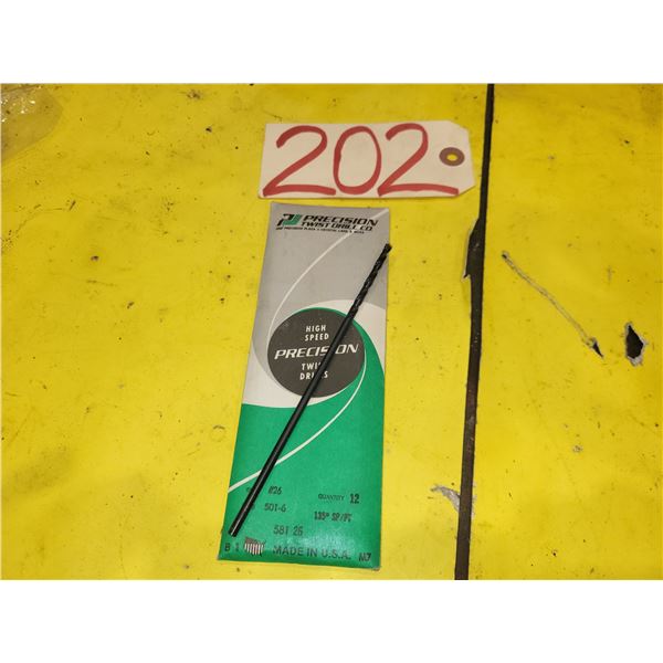 Lot(12) of Precision Twist Drill #26
