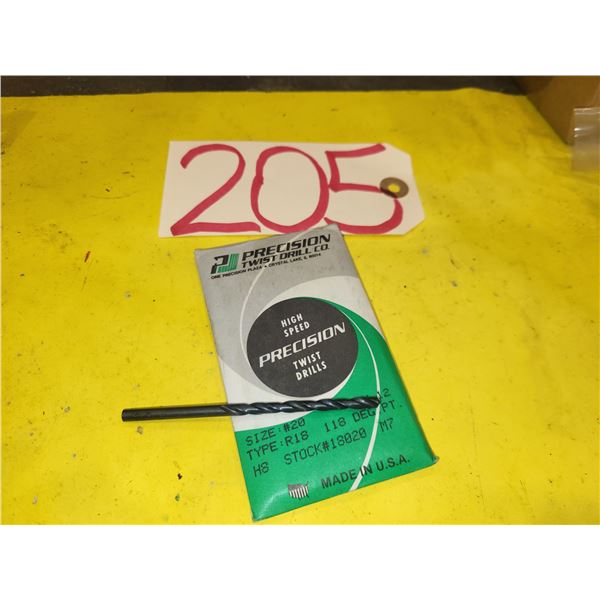 Lot(12) of Precision Twist Drill #20